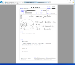 病理診断書・病理検査報告書 見本